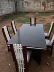 Wood Dining Set - 6 Seater - 2