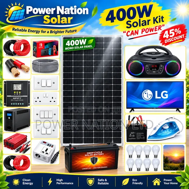 400W Massive Clean Energy Solar System Full Kit - 1