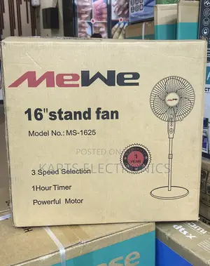 Mewe 16-Inch Oscillating Stand Fan
