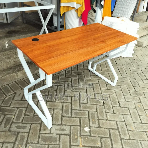 Executive Office Desk Table 120cm - Metallic Brown - 1