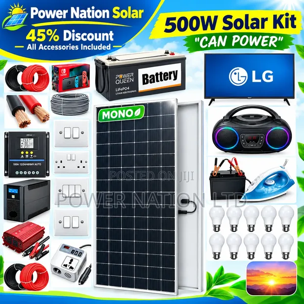 500W Massive Clean Energy Solar System Full Kit - 1