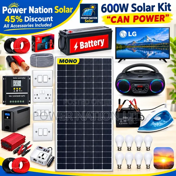 600W Massive Clean Energy Solar System Full Kit - 1