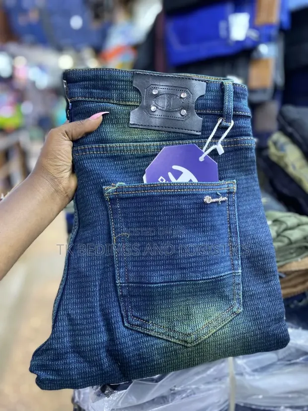 100K Dark Blue Stretch Jeans - Men's - 1