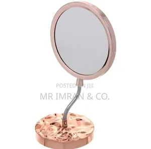 Rose Gold Double-Sided Magnifying Vanity Mirror