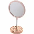 Rose Gold Double-Sided Magnifying Vanity Mirror - 3