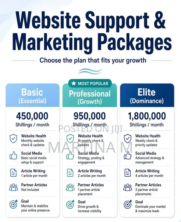 Website & Social Media Business Growth Packages - 1