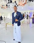 Custom Navy Blue Suit Set with Quality Kanzu - 1