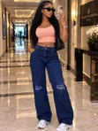 Ladies Baggy Jeans - New Styles - 4