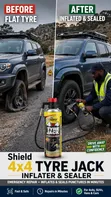 The Shield 4x4 Tyre Jack Inflator & Sealer - 1