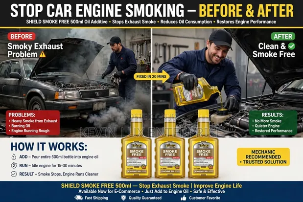 Engine Oil Additive - Reduces Smoke & Oil Consumption - 1