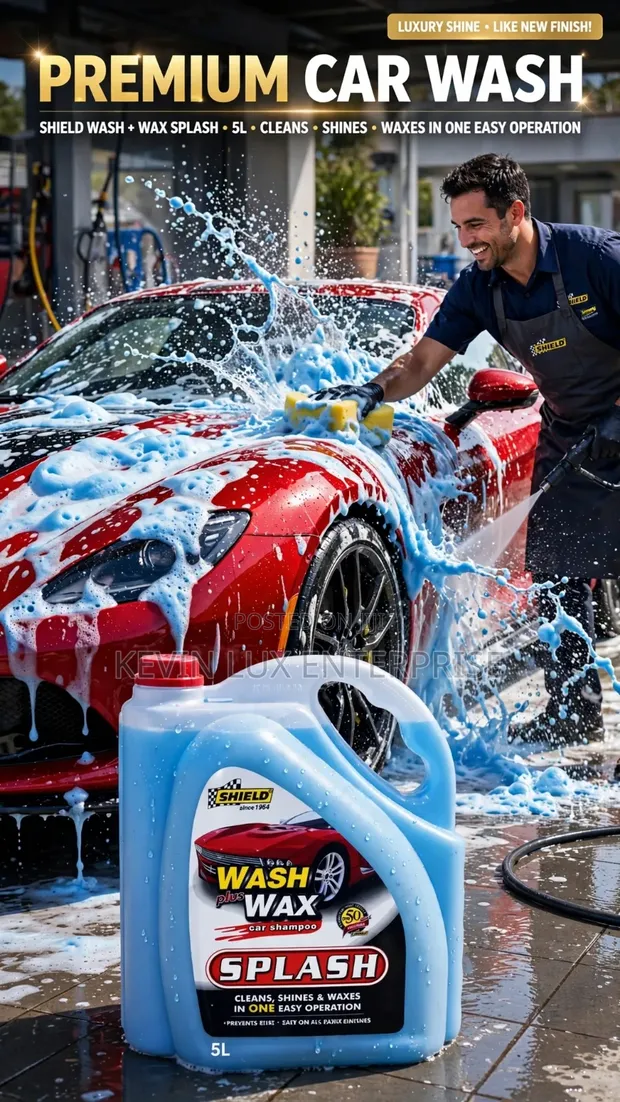 Shield Car Wash Wax Shampoo - 5 Liter - 1