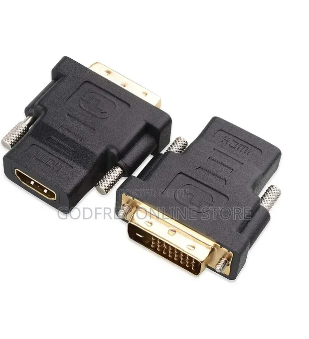DVI-D (24+1 Pin) Male to HDMI Female Adapter - 1