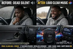 Car Speaker Pair - 4 Inch, 2-Way Design