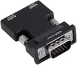 HDMI Female to VGA Male Converter Adapter with Audio - 1