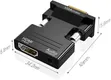 HDMI Female to VGA Male Converter Adapter with Audio - 3