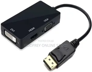 3-in-1 DisplayPort to HDMI, DVI, VGA Adapter