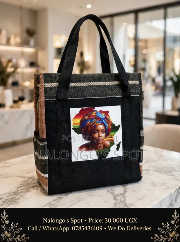 African Woven Tote Bag - 1