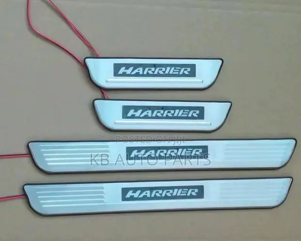 Door Sill Plates with LED for Toyota Harrier - 1