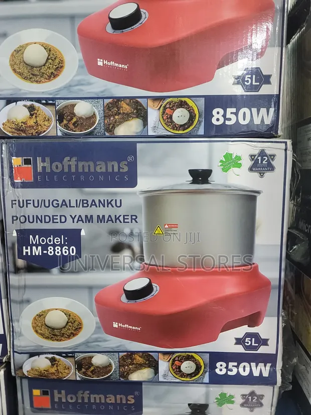 Hoffmans HM-8860 Fufu/Ugali/Banku/Pounded Yam Maker - 1