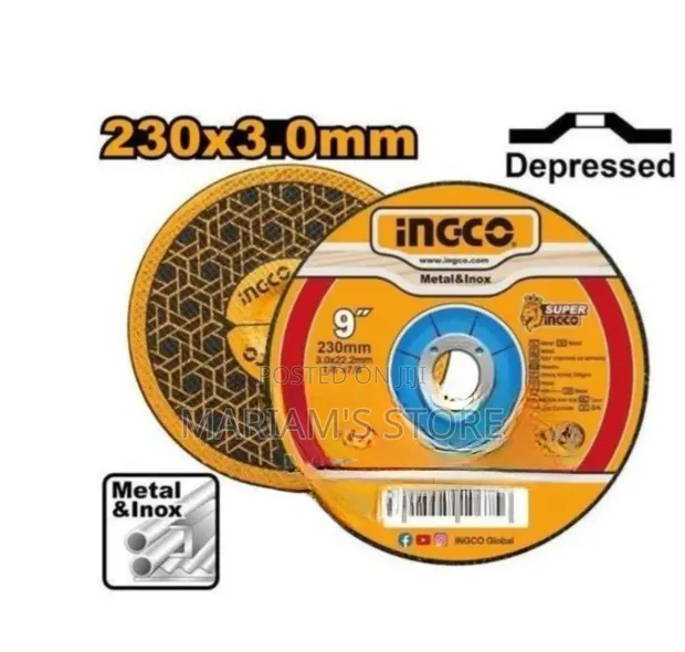 INGCO 9-Inch Abrasive Cutting Disc (230mm x 3.0mm) - 1