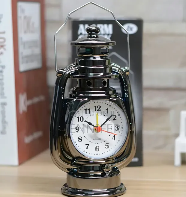 Vintage Retro Oil Lamp Alarm Clock - 1