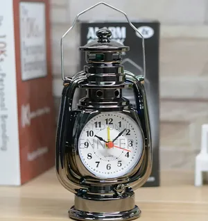 Vintage Retro Oil Lamp Alarm Clock