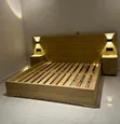 5x6 Wooden Double Bed with Drawers - 1