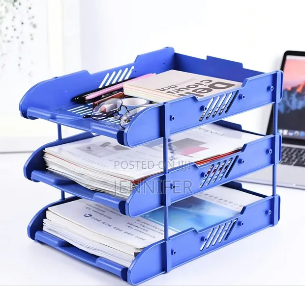 3 Tier Modern Document Tray Organizer - 1