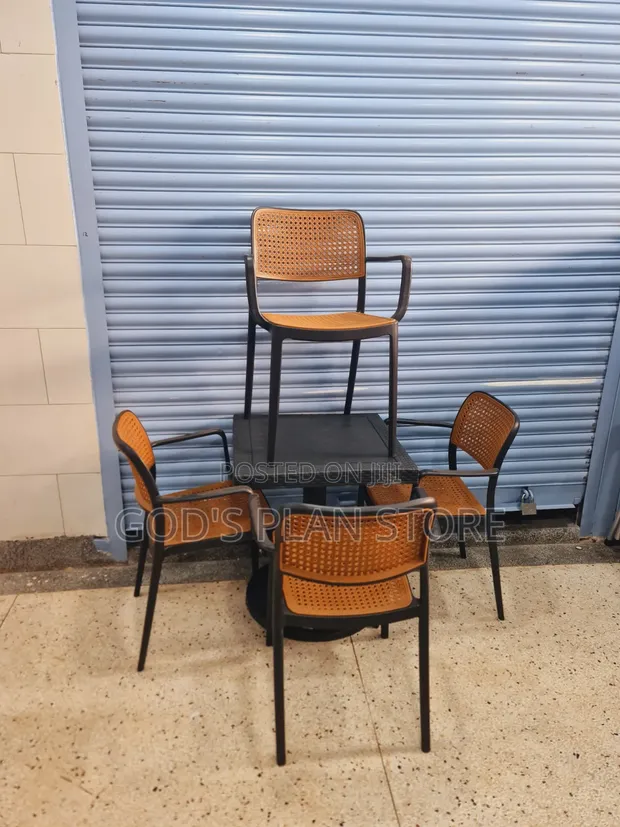Elegance Outdoor Matted Table and Chairs Set - 1