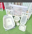 5-in-1 Silicone Baby Bath Tub Set with Thermometer - 1