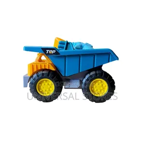 Plastic Dump Truck Toy with Mesh Bag & Beach Accessories
