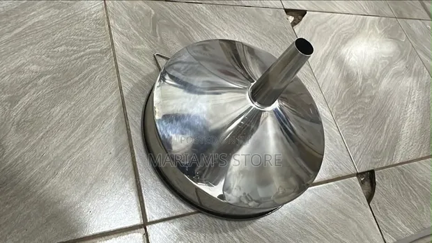 Stainless Steel Funnel with Side Handle - 1