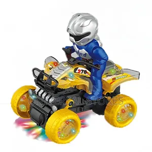 Battery-Powered Toy Quad Bike with Rider