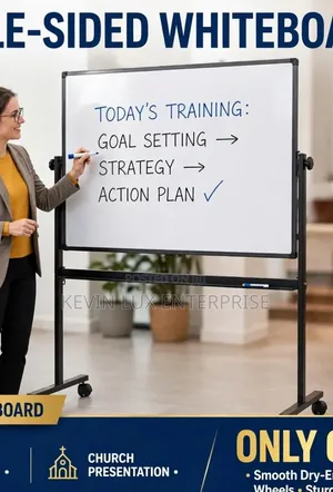 Movable Rotatable White Board 120cm x 100cm