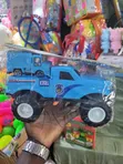 Large Blue Off-Road Police Monster Truck Toy - 1