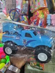 Large Blue Off-Road Police Monster Truck Toy - 2