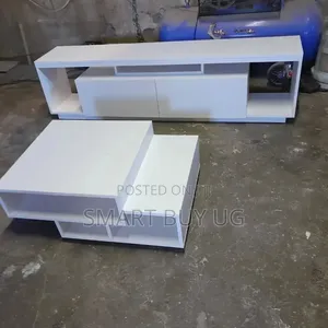 Brand New TV Stand & White Center Table Combo