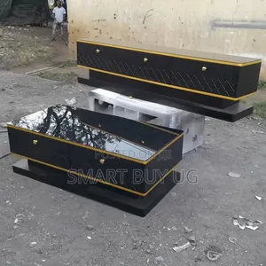 1.2m Black TV Stand & Center Table Combo