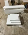 6ft White TV Stand Unit & Center Table Combo - 2