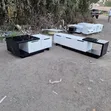 TV Stand and Glass Center Table Combo - 1