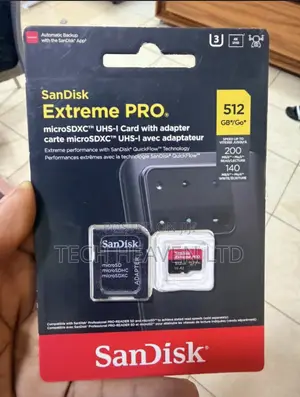 512GB SanDisk Extreme Pro microSDXC UHS-I Card with Adapter