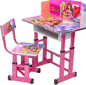 Adjustable Kids' Study Table and Chair Set