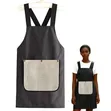 Adjustable Waterproof Apron with Pockets & Detachable Towel - 1