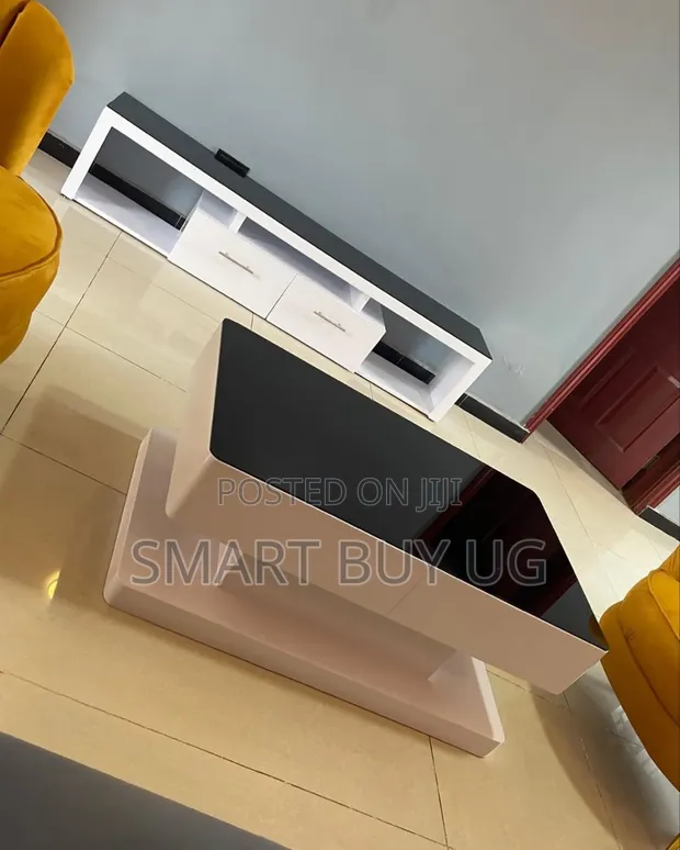 180cm TV Stand and Glass Center Table Set - 1