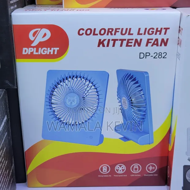 DPLIGHT Colorful Light Kitten Fan DP-282 - 1