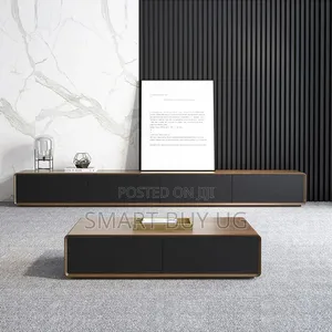 Wooden TV Stand + Center Table Combo Set