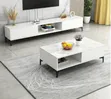 Wooden TV Stand + Glass Center Table Combo - 1