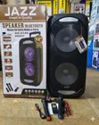 Jazz 12" Dual Bluetooth Party Speaker (160W PMPO) with Wireless Mics - 2
