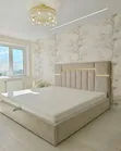 Giant Cloth and Hardwood Bed - Brand New - 2