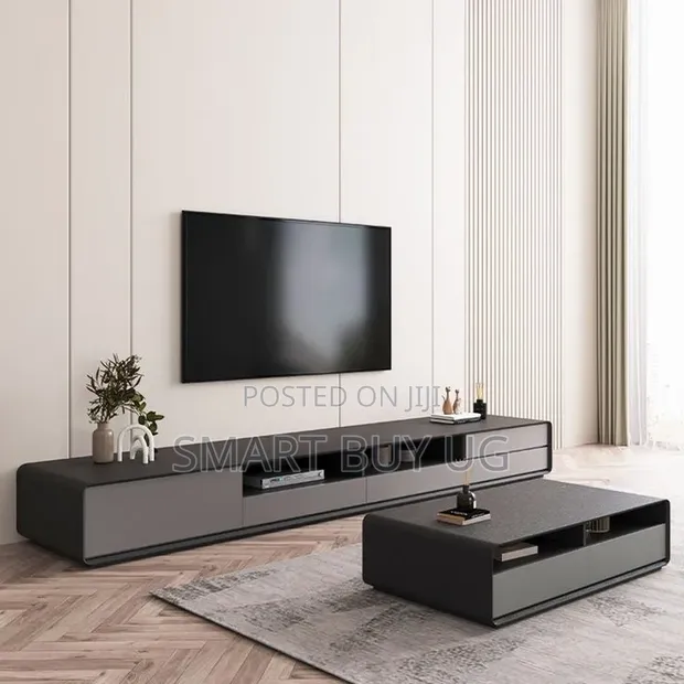 Brand New TV Stand & Center Table Combo - Black - 1
